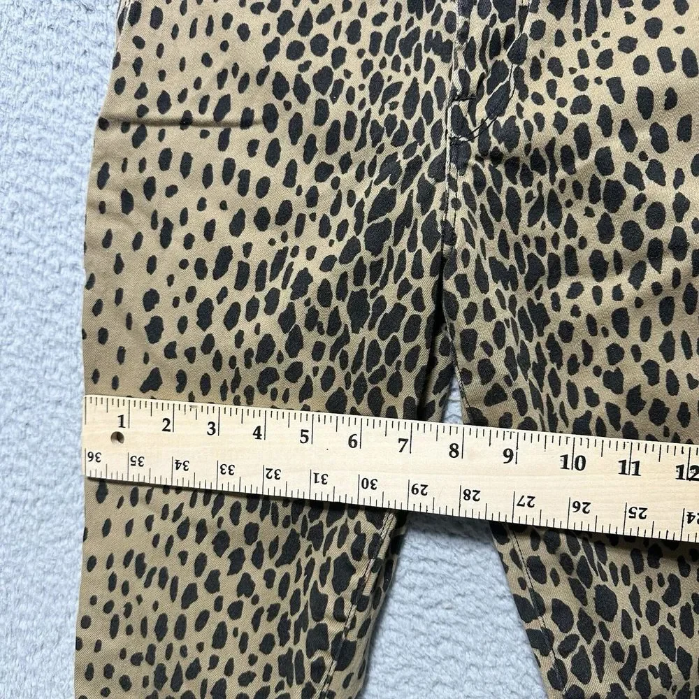 Good American Jeans Size 4 27 Good Waist‎  High Rise Skinny Leopard Print - Picture 4 of 10